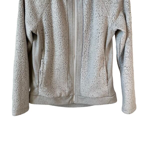 THE NORTH FACE Women's Furry Fleece Full Zip Jacket Gray Small Gorpcore Outdoor - Picture 4 of 11